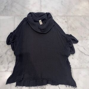 Free people Cowl neck short sleeve top